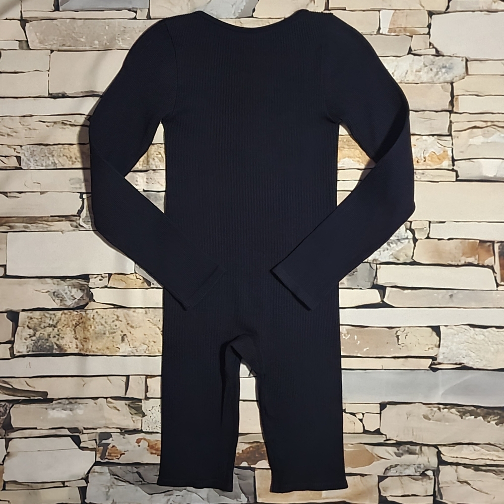 XS | Zara | Ribbed Long Sleeve Bodysuit/Shorts - Picture 4 of 7